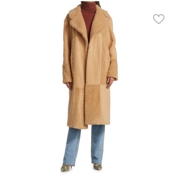 A.L.C. Camel Teddy Coat - Picture 1 of 4